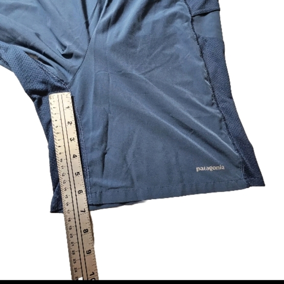 Patagonia Men's Blue Medium Running Active Gym Performance Pull-on Shorts - Picture 6 of 12